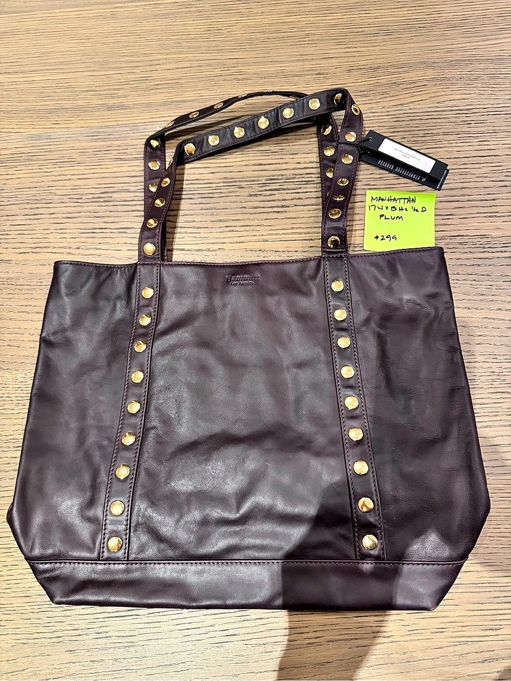 Hammitt Manhattan Tote in Plum NWT